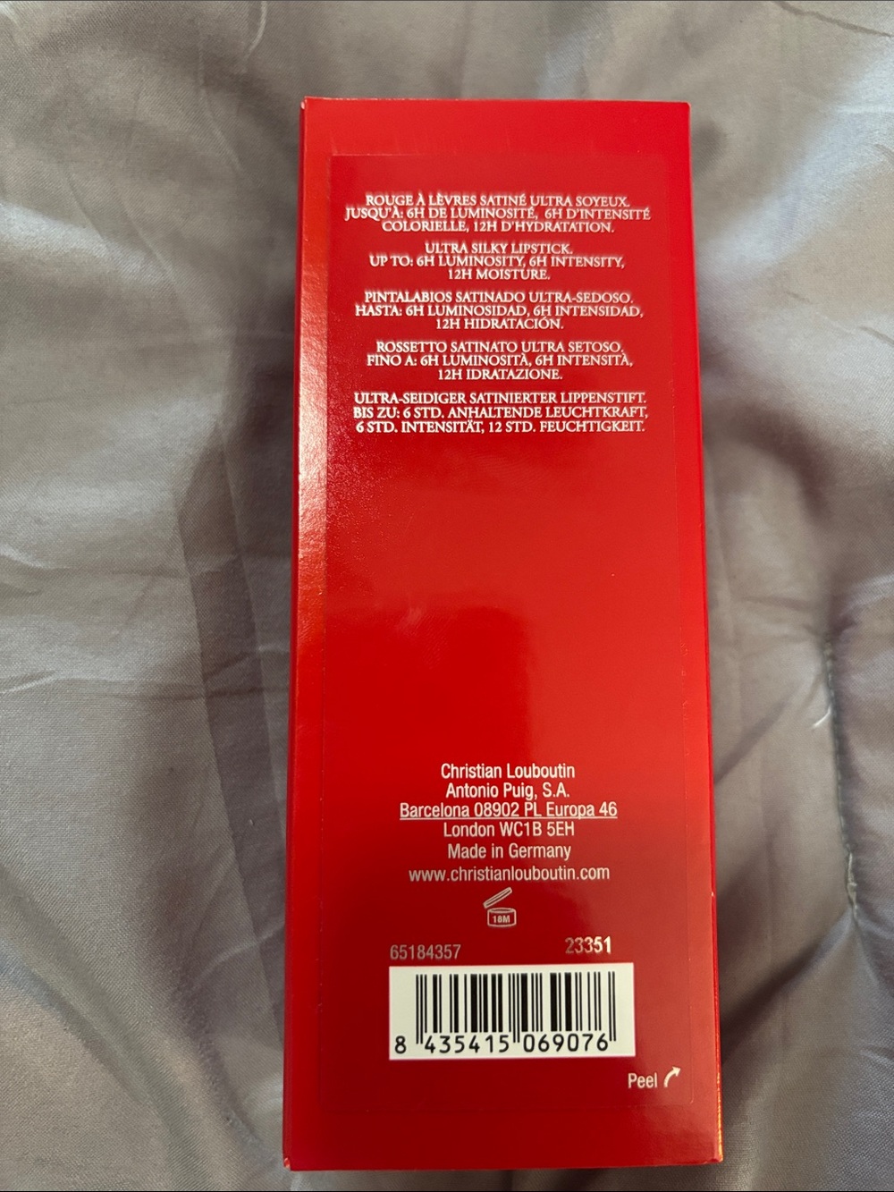 Christian Louboutin Gold Lipstick Ornament with Red Box - Picture 5 of 5